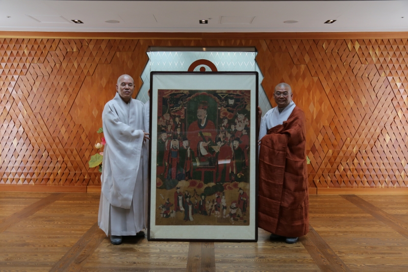 2016.09.28_경남 고성 옥천사 도난 성보문화재 환수 보물 1693호 시왕도 중 제2초강대왕...